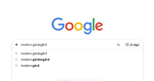 Bild Google sökning modern gärdsgård