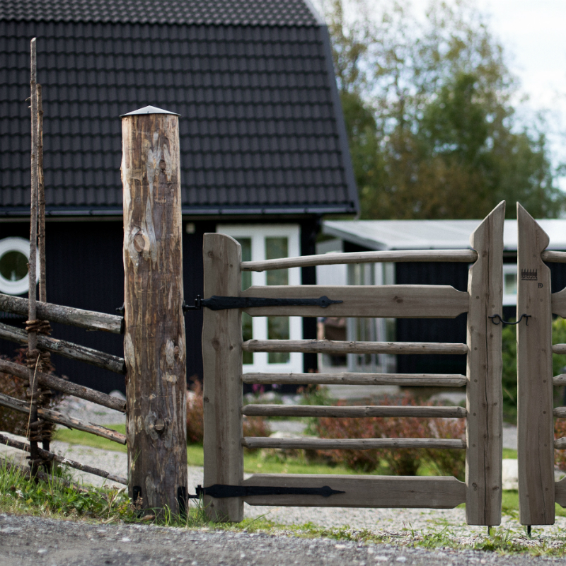 Trägrindar till gärdsgård